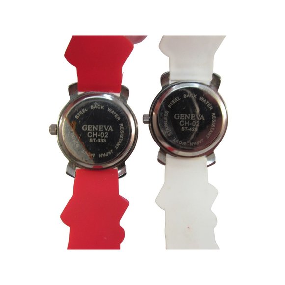 Children Geneva 3D Multi Color Cars Rubber Band Watches 2 piece Lot - Picture 6 of 11